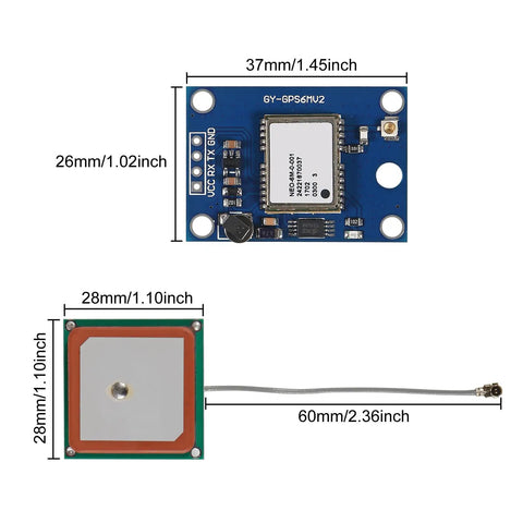 Neo 6M GPS Module Flight Controller With Large Antenna for EEPROM And APM 2.5 Compatible 3V To 5V RS232 TTL 9600 Baud