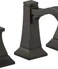 Truss Widespread Lavatory Faucet Oil Rubbed Bronze Finish, Modern Bathroom Sink Tap With Durable Ceramic Disc, Easy Install
