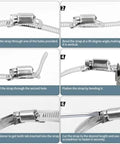 Premium 304 Stainless Steel Hose Clamps Kit With Adjustable Worm Gear Band Duct For Heavy Duty Mechanics And Rigged DIY Projects That Actually Grip Tight Under Pressure Without Slipping Ever Again. stainless steel hose clamp installation steps