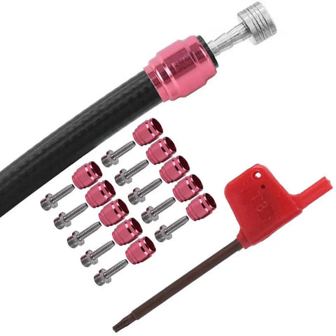 Hydraulic Disc Brake Fitting Kit With Quick Connect Heads And Install Tool For Bicycle Hose Replacement Olive Inserts