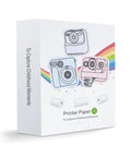 12 Rolls Instant Print Paper for Kids Cameras Refill Thermal Photo Paper Rolls 2.2 in by 20 ft box with white rolls