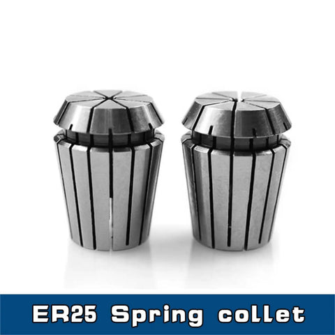 Heavy Duty ER32 Collet Chuck With 1-20mm Range And Quick Change Spring Holder For CNC Milling Or Lathe That Locks Tight To Stop Tool Slip During High-Speed Job - ER25 Spring collet for precise tool holding.