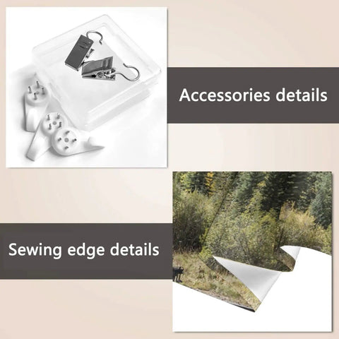 Details of accessories and sewing edges for Steam Locomotive Train Wall Tapestry Print, Lightweight Polyester Fabric Wall Hanging.