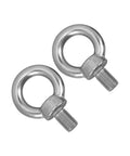 M20 Marine Grade 316 Stainless Steel Eye Bolts, Heavy Duty Lifting Rings With Nuts, Shoulder Eye Bolts For Rigging, 2 Pack