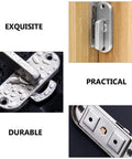 Heavy Duty Stainless Steel Sliding Door Lock Privacy Latch For Barn Doors, Easy To Install No Hassle, Durable Security Bolt, countersunk design