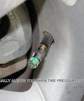 8 Pack Tire Pressure Monitor Valve Stem Caps With 3 Color Eye Alert And Easy Read Sensor Indicator 2.4 Bar 36 PSI on tire