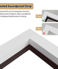 Pro Grade Aluminum Access Panel For Drywall Walls Hvac Plumbing Duct Inspection Door showing sealed soundproof strip detail.