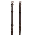 Replacement Cheek Pieces for English Bridle, Hook Fastening, Half Inch 13mm Leather, Vegetable-Tanned Leather, Matching Stitching