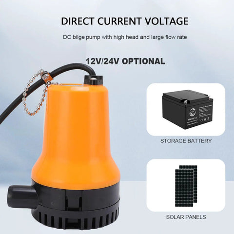 Heavy Duty Submersible Sump Pump Battle Ready Workhorse Delivering Slick 1110 GPH Turbo Water Transfer With Durable Copper Motor for efficient water extraction.