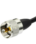 Close-up of PL259 connector for Dual Band Ham Radio Antenna With Magnetic Base And Sixteen Foot Extension Cable For Vehicle And Marine Use