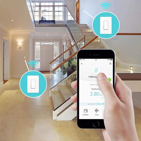 Smart 3 Way Light Switch With Neutral, 2.4GHz WiFi, Works With Alexa And Google Home, UL Certified; app control demo