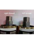 High Pressure 360 Degree Rotary Joint for CNC Cooling Systems, 1 Inch Brass Swivel Coupling with Left Thread, Water Air Oil Universal Rotation Union DN25 HD25 Compatible, Heavy Duty Brass Construction for Lathes and Machining Centers, left thread