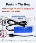 Contents of 6.4 GPH Condensate Pump For HVAC Drip Pan With 50 Ft Max Head Automatic Safety Switch Quiet Submersible Water Pump