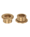 Eight Piece Bronze Oilless Flanged Sleeve Bearing Set 8mm x 12mm x 8mm Self Lubricating Bushing For Machinery Maintenance Free Low Noise Wear Resistant Corrosion Resistant Gold Finish, two bearings