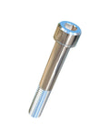 Pro Grade 1/2-13 X 3-1/2 Inch Socket Head Cap Screws Made From Grade 5 Titanium Alloy Heavy Duty Fasteners Built Like Tanks For Saltwater And Rough Job Sites Rock Solid Reliability You Swear By Pack Of Two - close-up view of the titanium cap screw.