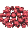 Beefy 22 Piece Aluminum Pivot Ball Upgrade Kit For One Tenth Scale RC Cars Fits Arrma Senton Granite Typhon 4x4 3S And Big Rock Vorteks 4x4 3S Replacement AR330515 Steering Pivot Balls in red aluminum