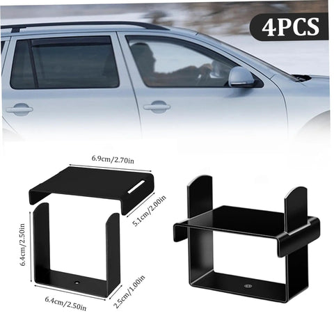 Heavy Duty Leaf Spring Clamps Kit 4 Pcs Stainless Steel Locks Up To 2.5 Inches Wide Secure Stabilizer For Cars And Trucks Stops Squeaks And Enhances Handling Smooth Ride, 4 pcs shown with size diagram