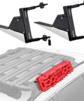 Universal Recovery Board Mounting Kit With Side Roof Rack Bracket For Overland Vehicles, Locking Traction Board Mount shown