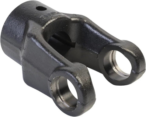 Genuine Replacement U Joint Yoke With 1-1/2 Bore For Hd210r 4 Batwing And Lawn Mower Cutters Plus Tractor Attachments, black metal design.