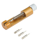 Heavy Duty Metal Watch Link Remover Tool With Micro Adjustment Slider For 14-26mm Stainless Steel Bands Gold Tone Strap Adjuster Kit