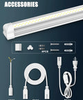 Accessories for Six Pack 100W 8 Foot LED Shop Lights With 15000 Lumens 5000K V Shape 270 Degree Lighting Linkable