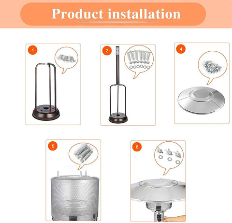 Must Have Hardware Bolt And Nut Set For Patio Heaters Replacement Kit with galvanized fasteners installation process