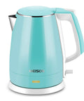 Electric Kettle With BPA Free No Plastic Contact Stainless Steel Interior Double Wall For Safe Hot Water Touch Cool