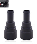 Two Pack Car Heater Hose Fittings And Quick Connect Coolant Connectors For Buick GMC Chevrolet Ford Lincoln Durable Black Hose Adapters Easy Install Leak Proof Keeps Engine Cooling Running Smooth