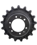 Heavy Duty Drive Sprocket Replacement For Jcb 180t 190t 1110t Skid Steer Loader with 17 teeth and six bolt holes.