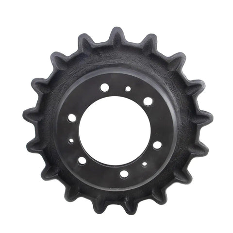 Heavy Duty Drive Sprocket Replacement For Jcb 180t 190t 1110t Skid Steer Loader with 17 teeth and six bolt holes.