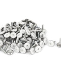 Heavy Duty Adjustable Furniture Leveling Feet Glide Pads With M8 X 25mm Screw Thread One Hundred Piece Bundle pile of glide pads.