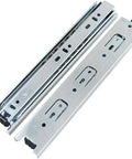 9 Inch Ball Bearing Full Extension Drawer Slides 3 Section Track Runners For Cabinets And Home Furniture Durable Mounting Runners With Smooth Quiet Operation Silver 2 Pack