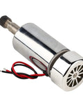 Top Pick 300W High Speed Cool Spindle Motor With Er11 Chuck for Milling and Engraving, metallic design with red and black wires.