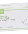 Box of Acetone Free 2 Ply Adhesive Remover Pads for Gentle Skin Safe Adhesive Removal in Hospitals Clinics and Home Use, 100 count