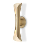 Gold Movie Theater Style Wall Sconce with Up and Down Lighting Dimmable Indoor Mid Century Modern Wall Light