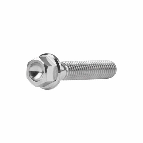 Titanium Flange Bolts M6x30mm for Motorcycles Four Pack Grade 5 6Al4V Lightweight High Strength 11mm Flange Head 8mm Socket Drive