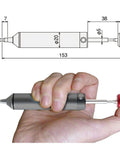 Hand holding Pro Grade Solder Suction Tool With Silicone Nozzle One Handed Operation Heat Resistant Up To 350C