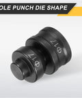 Hydraulic Hole Punch Die 17mm Round For CH60 Electric Punching Machine with black finish showing 17mm marking