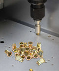 Power tool inserting threaded carbon steel rivet nut from 500 Piece Rivet Nut Kit Carbon Steel Threaded Inserts Galvanized Set