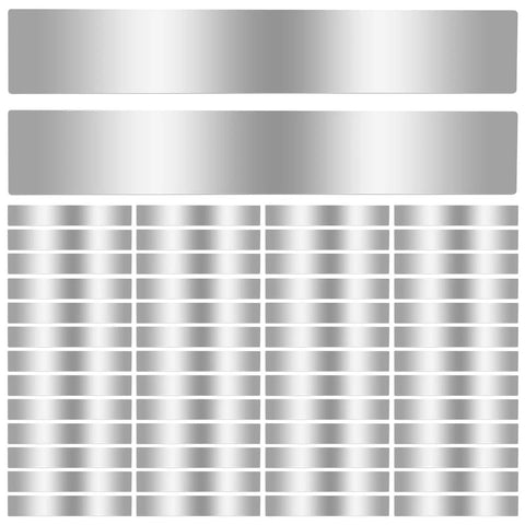 Pro Grade Stainless Steel Shim Stock Set 60 Piece Assortment With 10 Thicknesses From 0.0007 To 0.01 Inch 1 Inch Wide 6 Inch Long Shims