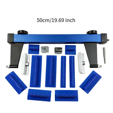 Pro Grade Paintless Dent Repair Puller Kit With 15 Accessories For Cars And Metal Panels, showing 50cm tool and inserts.