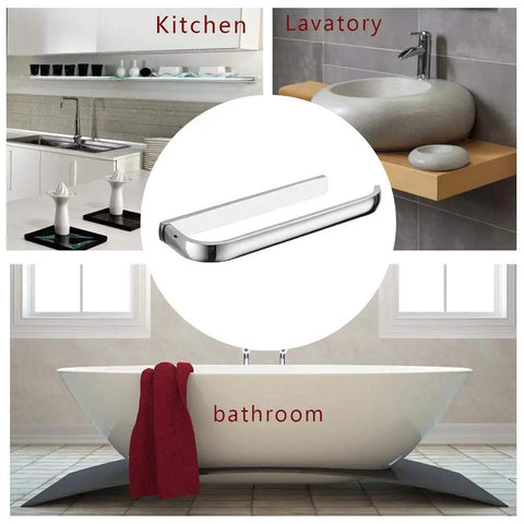 Oil Rubbed Bronze Brass Hand Towel Bar For Bathroom, Rustproof Wall Mounted in a modern bathroom setting