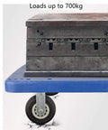 Heavy Duty 8 Inch Caster Wheels With Locking Brake And Silent Rubber Tread For Moving Furniture and Tools supporting a 700kg load.