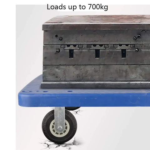 Heavy Duty 8 Inch Caster Wheels With Locking Brake And Silent Rubber Tread For Moving Furniture and Tools supporting a 700kg load.