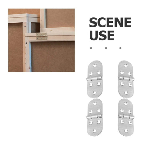 8 Pack Stainless Steel Pivot Piano Hinges For Folding Desks And Wood Cabinets, Flush Mount scene use with frames