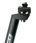 Extra Long 45cm Bike Seatpost With Micro Adjust Clamp For 27.2mm Frame, shown close-up of adjustable saddle tilt feature