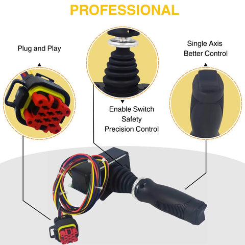 Knockout Heavy Duty Replacement Joystick Controller For Jlg Articulating Boom Lifts Built Tough With Dead Reliable Precision And Super Smooth Handling Fits 450aj 600aj 740aj