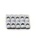 10pcs APMT1604PDER-M2 carbide inserts for CNC milling, steel, with center holes, front view