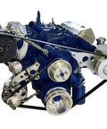 Big Block Ford 429 460 Serpentine Pulley Conversion Kit With Mechanical Water Pump Alternator Power Steering And AC Drive Belt Assembly For 1970 Plus Engines with steel brackets and aluminum components