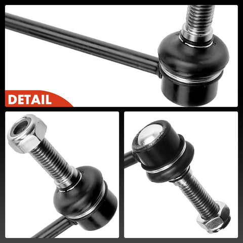 Close-up details of 2 Front Sway Bar Link Set For Dodge Charger Challenger Chrysler 300 And Magnum AWD Vehicles 2005 To 2023